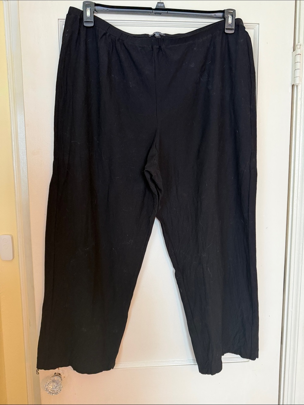 Eileen Fisher Black Relaxed Pull-On Men's Pants